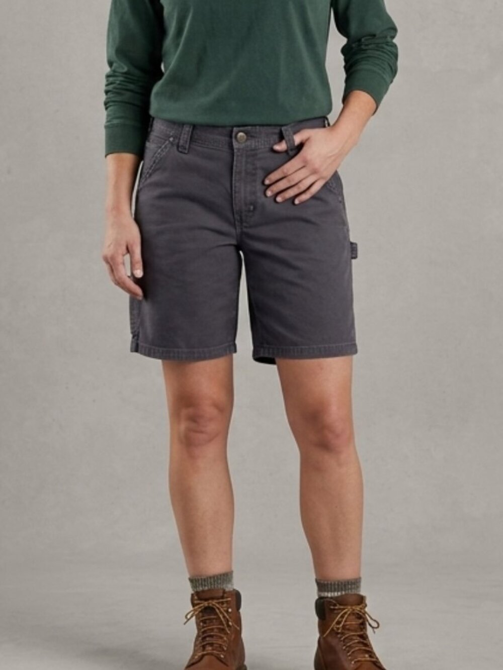 Carhartt Women's Size 8 Gray Original Fit Crawford Shorts